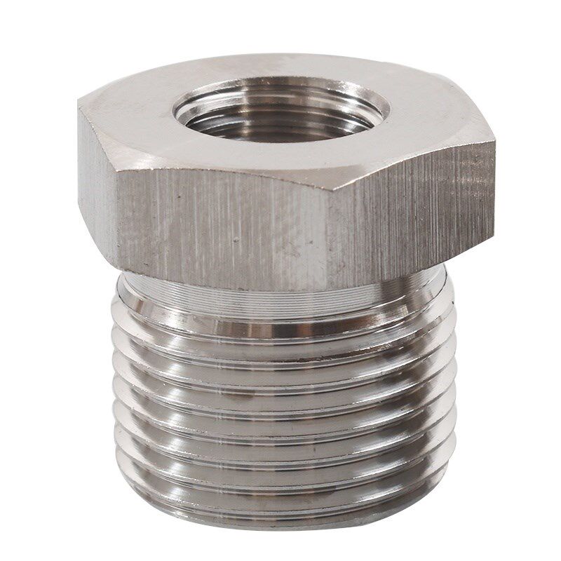 304不锈钢压力表转换接头 公制补芯M5M6M8M10M14变径内外丝2分4分