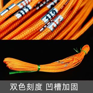 测绳50米100米70米钢丝尼龙耐高温工程桩基测井深绳尺百米测量绳