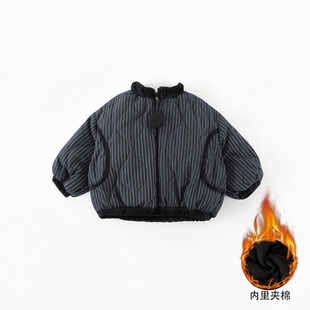 儿童棉服冬季 中小童外穿保暖上衣男女宝宝夹棉外套AW078 2025新款