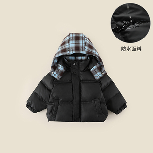 【90白鸭绒】儿童羽绒服冬季新款男童韩版帽子可拆防水外套AW057
