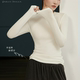 小暖炉 上衣纯色打底衫 秋冬季 绵羊毛保暖圆领收腰长袖 女 高弹修身