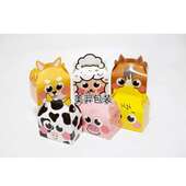 厂家 动物手提盒子糖果盒方底大号西点盒蛋糕盒 新款