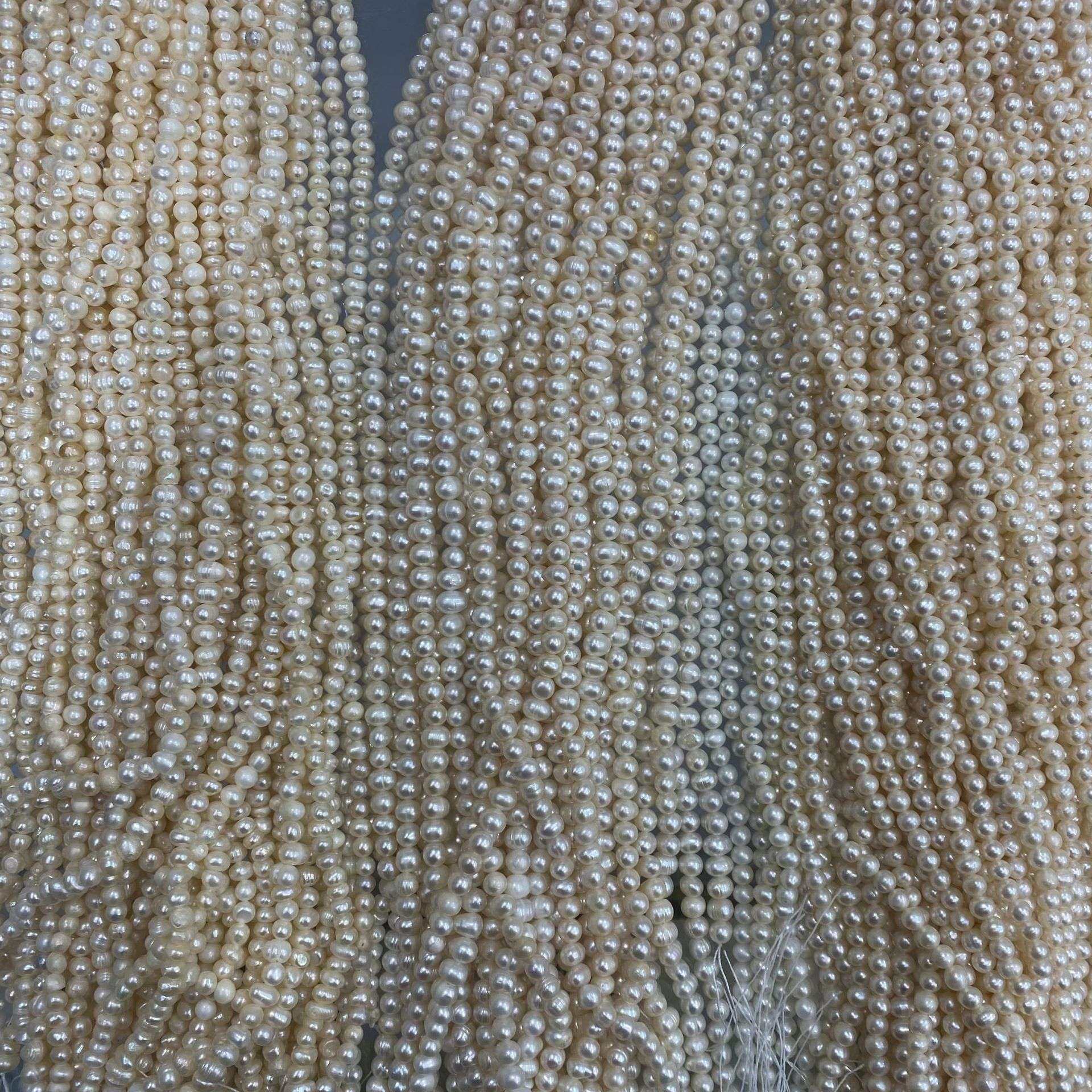 5-6mm微近圆天然淡水珍珠diy饰品裸珠串珠配件,珠宝/钻石/翡翠,颈饰,淘宝优惠券,粉丝福利购,淘宝优惠卷