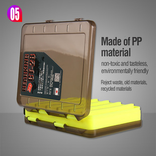 熊王BEARKING 路亚饵双面收纳渔具盒钓鱼用品配件