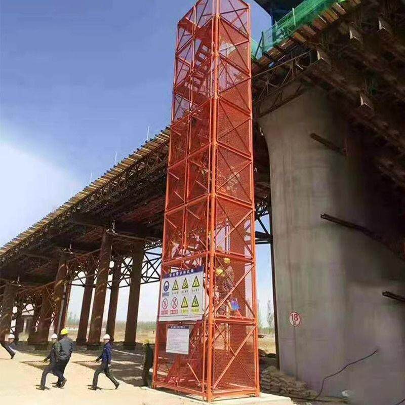 建筑工地安全梯笼爬梯桥梁施工平台墩柱操作圆柱通道盖梁防护梯笼