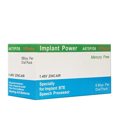 zenipower力a675p耳蜗电池澳大利亚奥地利人工耳蜗1.45v