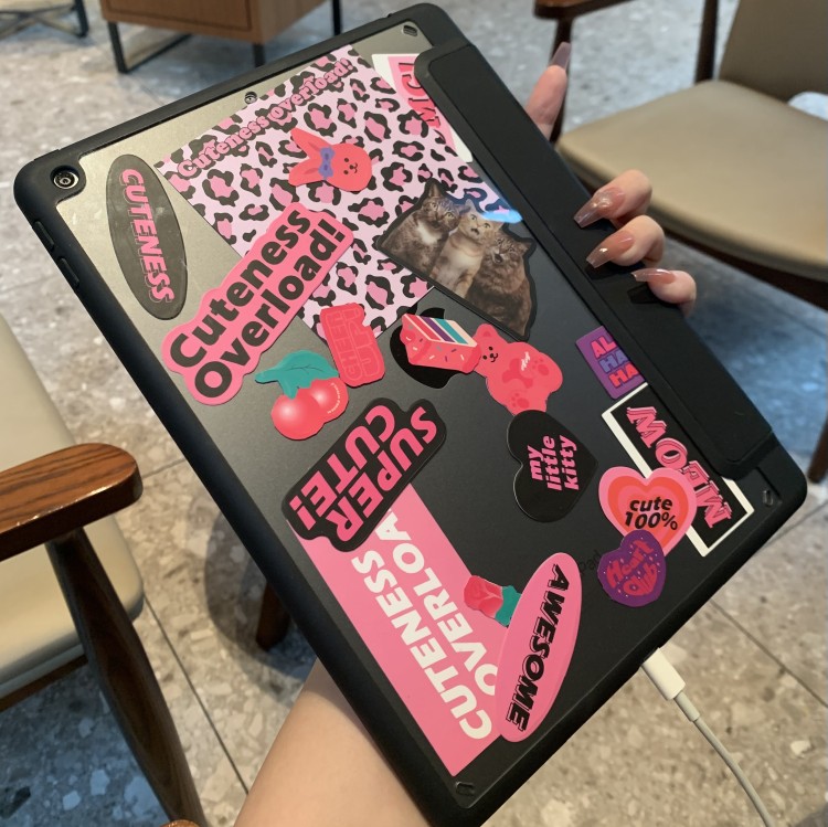 DIY镭射贴纸ipadpro保护壳2021适用苹果air4/5硬壳10.9潮11套12.9