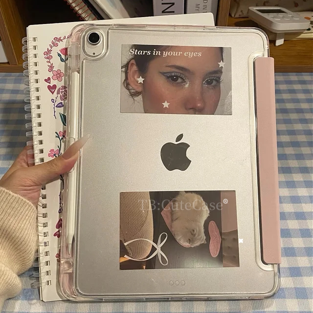 【韩系插画】新款ipad保护壳适用ipadair8保护套pro苹果平板电脑air7/6/5保护壳11代外壳13寸pad硬壳图片