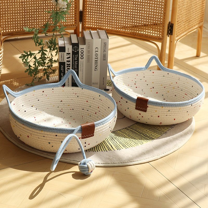 编织猫窝四季通用猫咪用品夏季宠物窝耐抓透气可水洗不掉屑宠物床,宠物/宠物食品及用品,猫笼子/猫别墅,淘宝优惠券,粉丝福利购,淘宝优惠卷