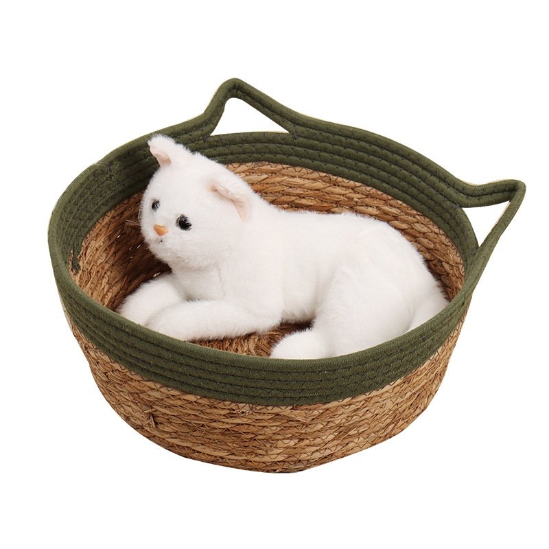 蒲草猫窝夏季手工编织宠物窝猫抓板保暖猫咪窝蒲草圆形窝,宠物/宠物食品及用品,猫笼子/猫别墅,淘宝优惠券,粉丝福利购,淘宝优惠卷