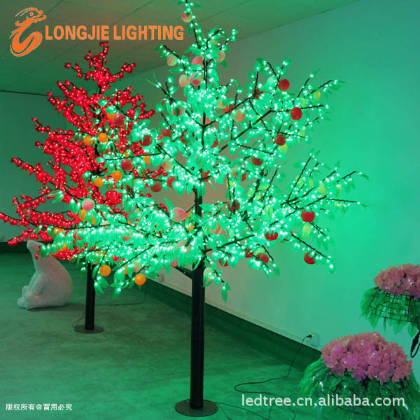 1728灯高:2.5米led变色果树灯、桔子树、LED苹果树灯销售