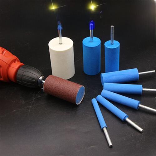 带柄海绵棒 圆弧内孔凹槽打磨 抛光海绵轮手电钻打磨棒木工打磨轮