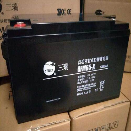 SENRY蓄电池6FM65-X 12V65AH阀控密封式免维护蓄电池质保三年