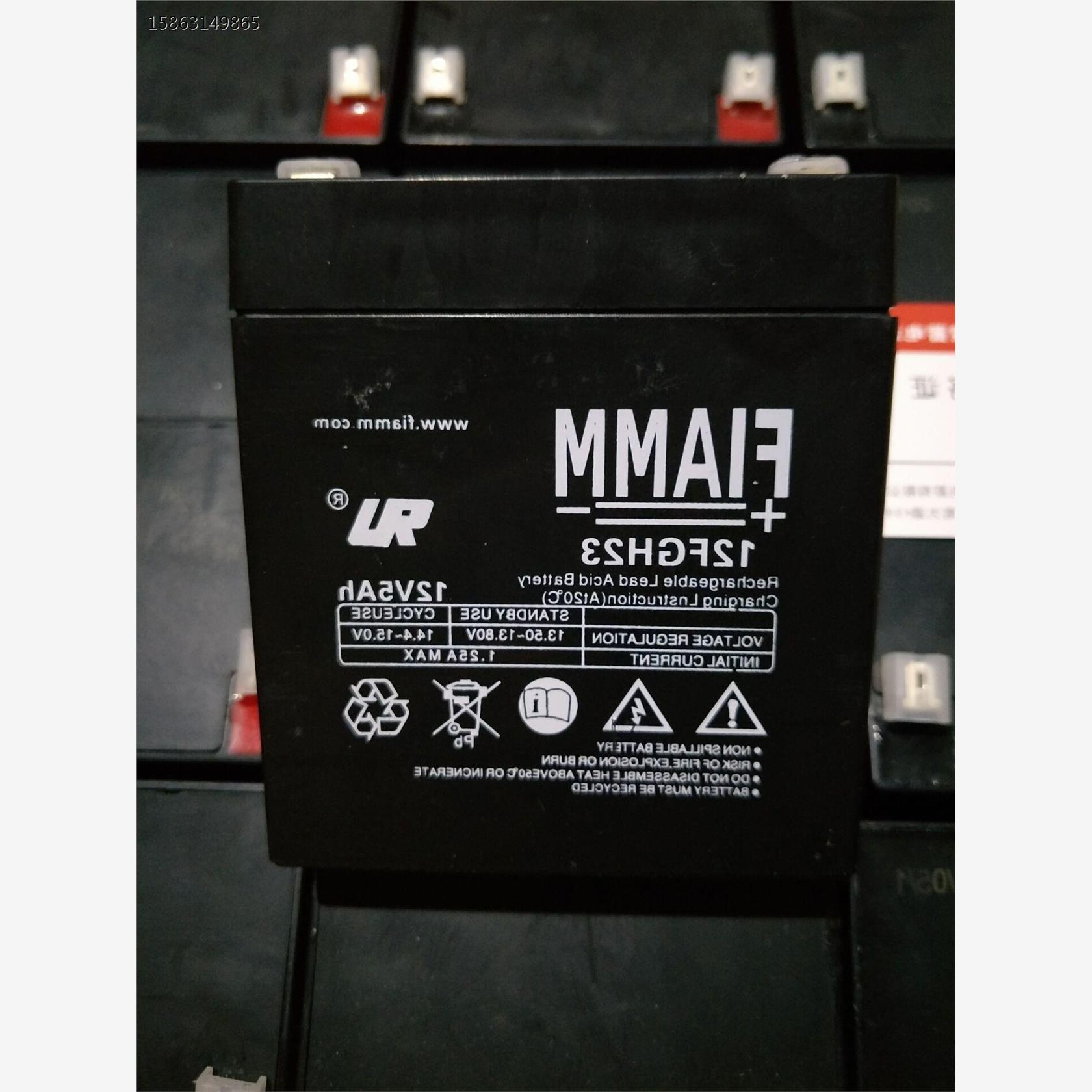 意大利蓄电池FGH23铅酸免维护应急灯UPS/FIAMM12VH现货