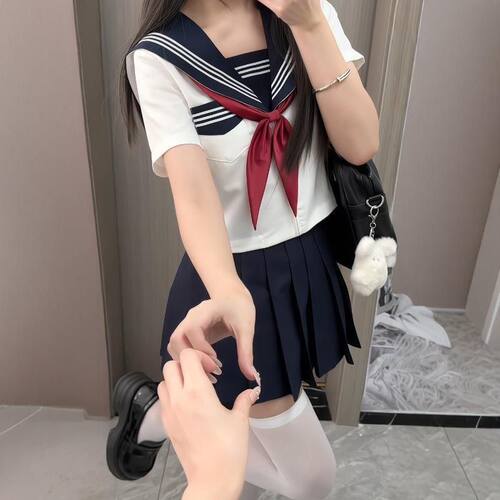 原创jk制服基础款白三本水手服长短袖学院风日系校供感校服