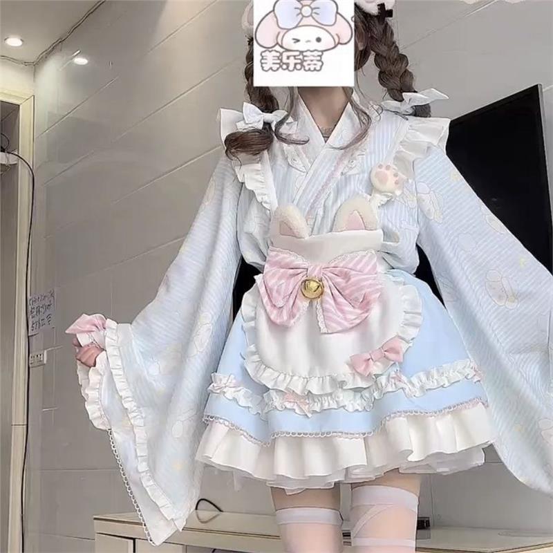 原创设计小眠汪和风Lolita套装洛丽塔小女仆可爱小狗Lo裙