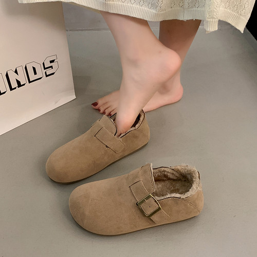 全包加绒勃肯鞋大码女鞋
