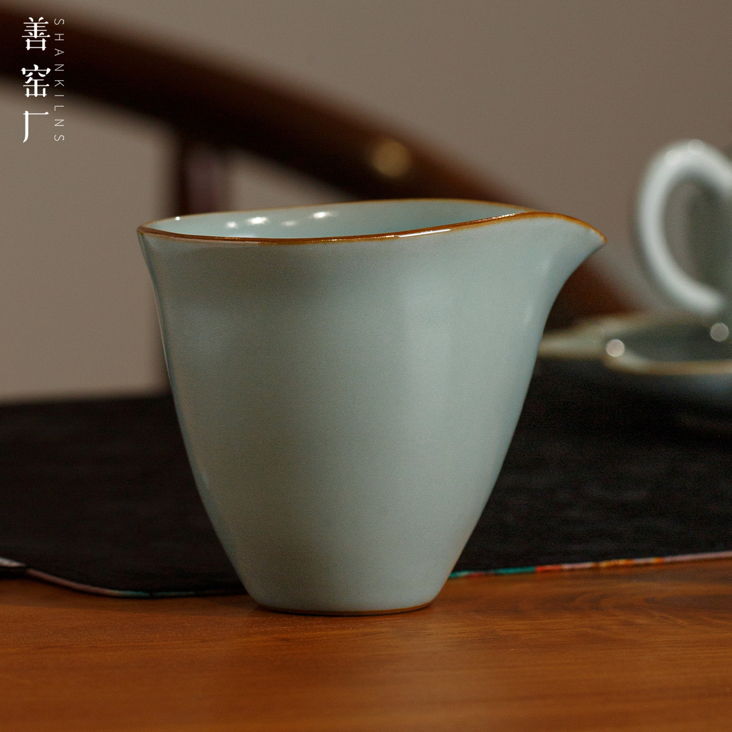 李善明汝窑手工公道杯