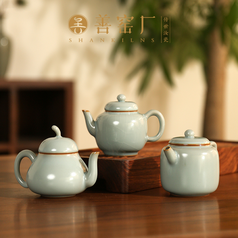 手工茶壶善窑厂陶瓷玛瑙入釉