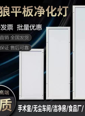 超薄300x1200净化灯led洁净灯30x90医院手术室无尘车间平板灯