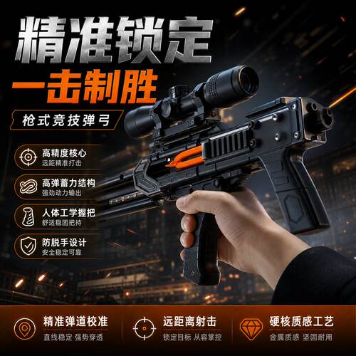 雷神弹弓新款升级3d打印塑料户外红外线激光精准弹弓高精度射程远
