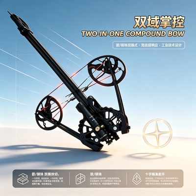 2026新款激光高精度成人弹弓40连发蝙蝠复合弓户外专用远射程现货