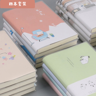 64K顺滑胶套本可爱笔记本 a6加厚便携小笔记本子记事本随身口袋本