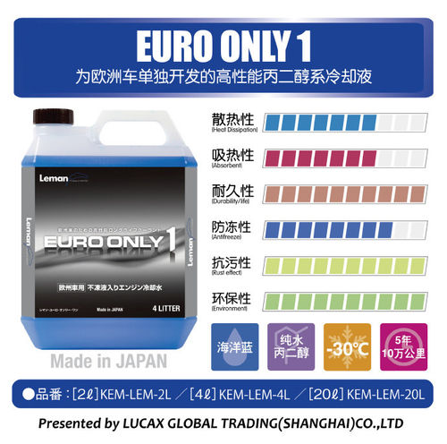 日本进口PG55 EURO防冻液欧规冷却液适配宝马奥迪奔驰大众正品