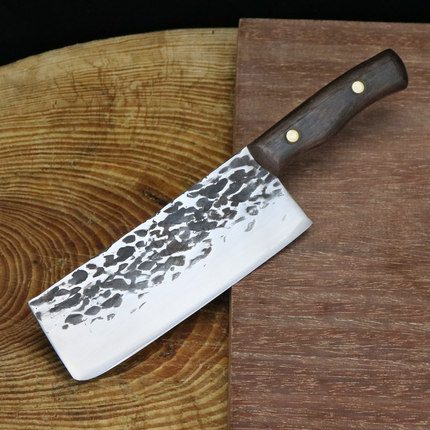 龙泉螭龙手工锻打菜刀女士专用家用切菜切肉轻巧超锋利厨房刀具刀