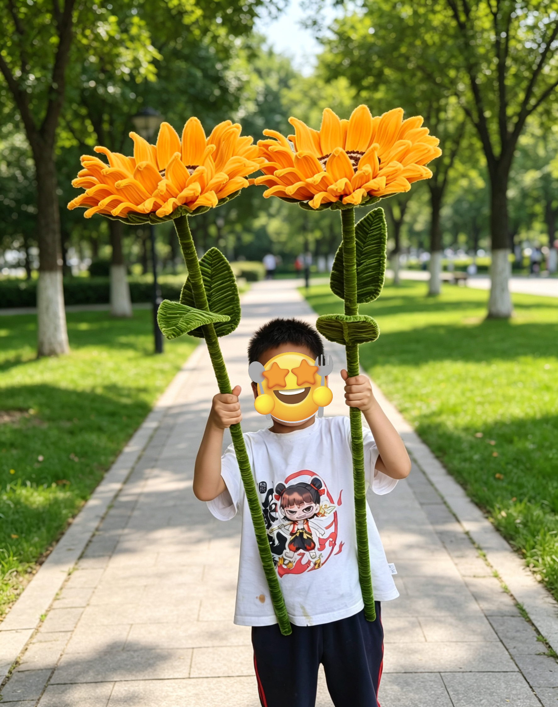 成品1米巨型向日葵成人礼中高考送孩子编织花束教师节七夕礼物