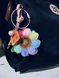 成品扭扭棒向日葵手工diy挂件成品双面包挂中考高考毕业礼物