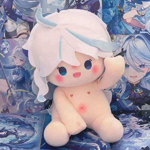 原神40cm周边棉花娃魈钟离