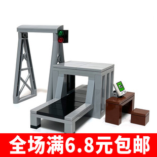 安检机积木飞机场高铁站列车火车站全身检查机电脑moc拼装玩具
