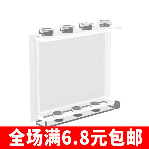 国产小颗粒积木兼容国产 87543 零件 1x4x3平板墙板 60581