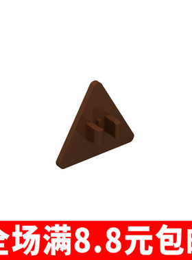 MOC小颗粒益智拼插积木散件兼容国产30259 道路标志警示牌零配件