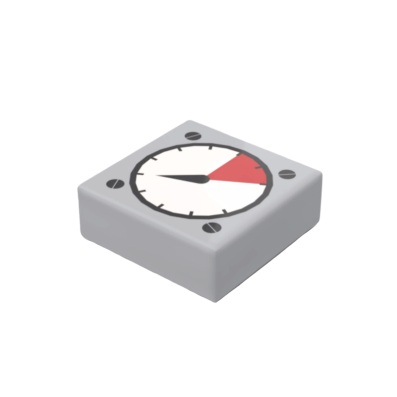 小颗粒积木印刷积木零件3070bp07/pb180指针仪表盘 压力计 配件