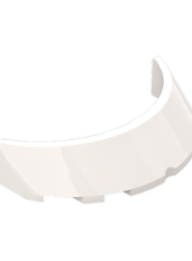 小颗粒积木挡风玻璃62360零件 3x6x1汽车弧形 MOC配件