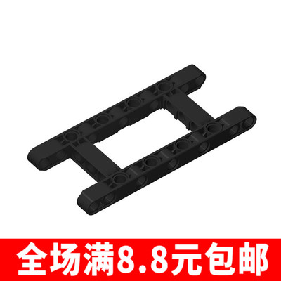 国产MOC 64178 小颗粒积木中国国产科技零配件5x11带孔臂框/圈梁