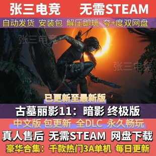 古墓丽影11：暗影 版 中文免Steam全DLC单机游戏包更新
