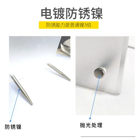 广告钉螺丝钉装饰配件铁镀镍亚克力平头笔尖广告螺丝相框支架