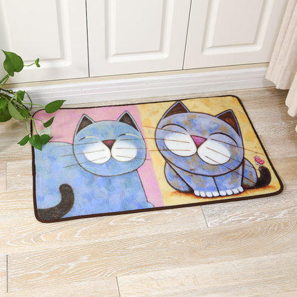 一橙 日式猫咪地垫 门厅脚垫 优惠券折后￥24起包邮（￥39-15） 6款图案可选
