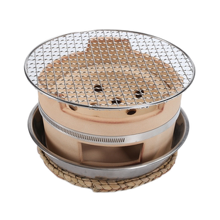 老式陶土炭炉酒精炉双用烧烤套装泥炉碳炉烧碳木炭打边炉火锅家用