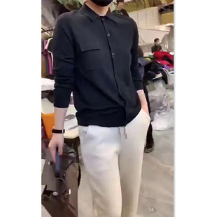 显瘦 法国topwhit早春新款 翻领单排扣时尚 女polo衬衫 修身