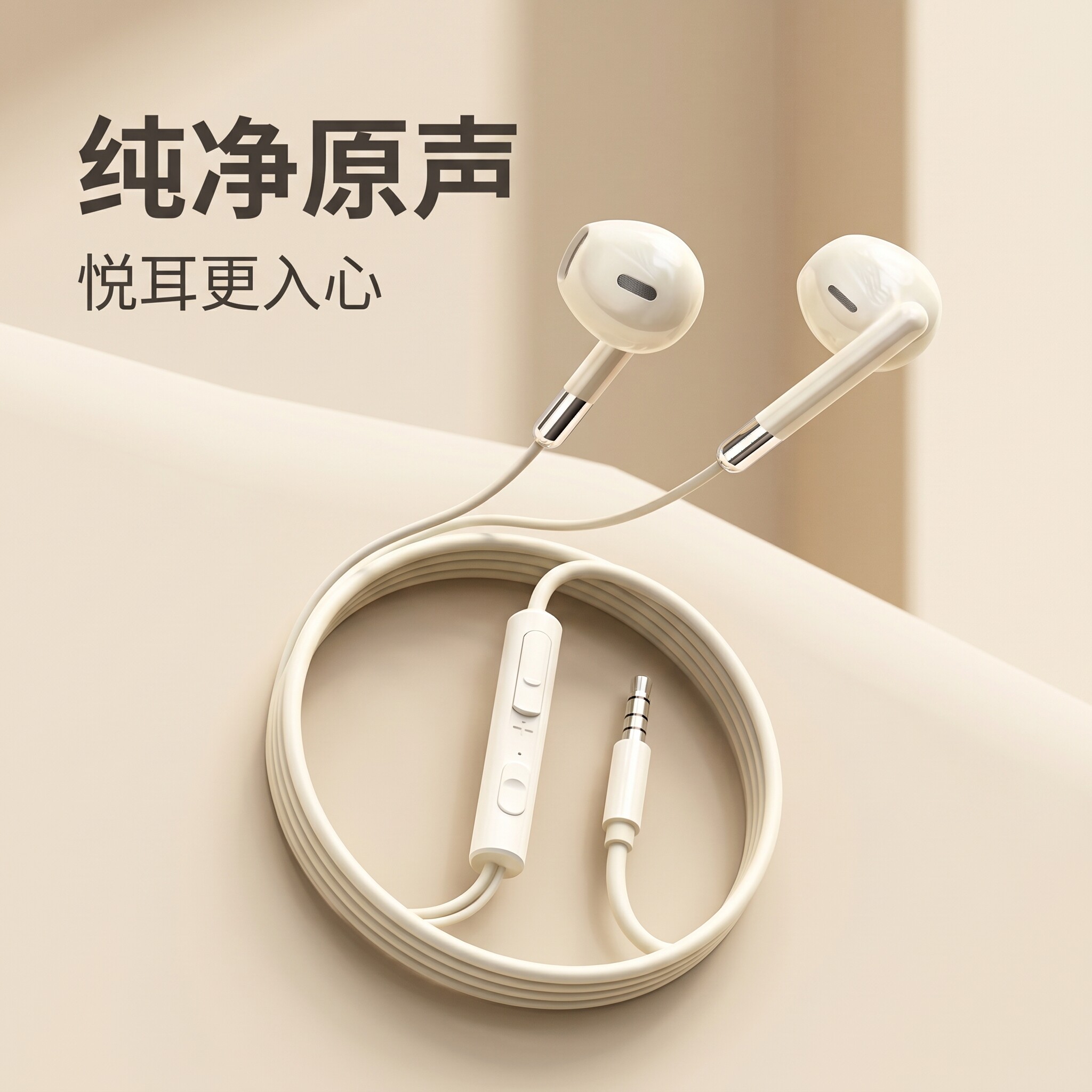 耳机有线入耳式type适用于安卓OPPO小米vivo红米苹果通用降噪新款