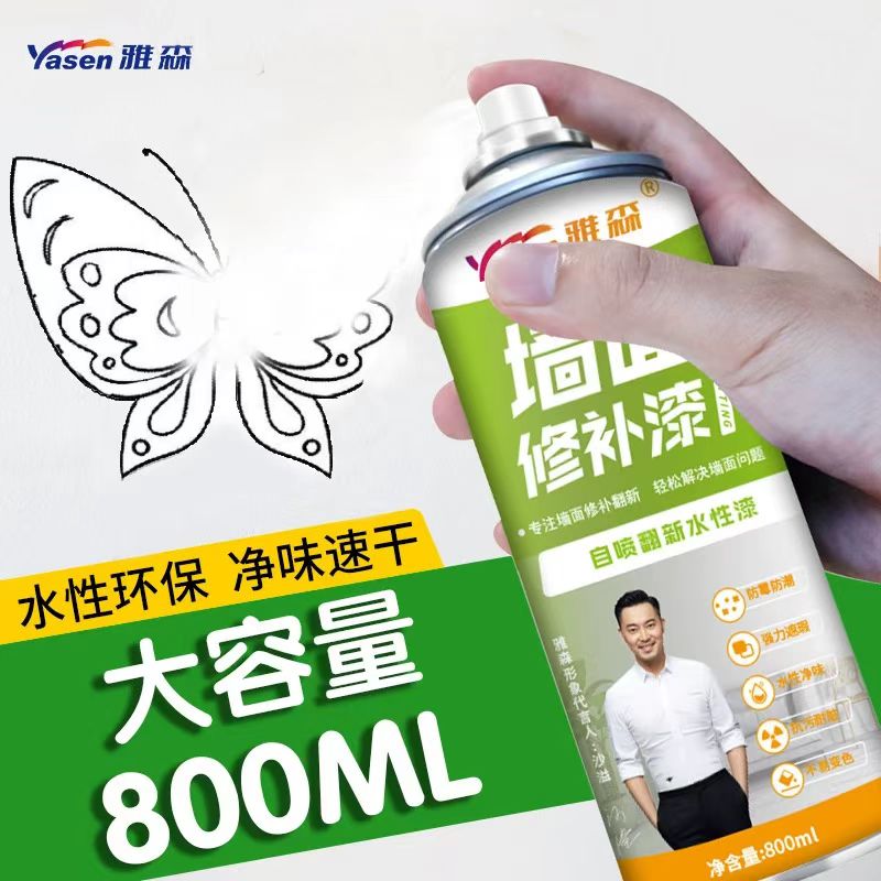 墙面修补漆白色乳胶漆内墙壁修复