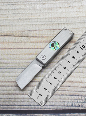 钛合金小刀随身锋利高硬度折刀水果刀迷你钥匙扣快递刀户外D2钢刀