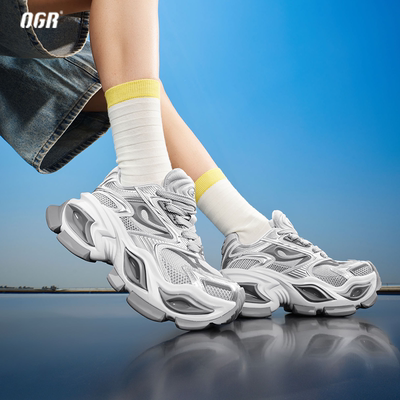 OGR老爹鞋厚底增高猫眼鞋