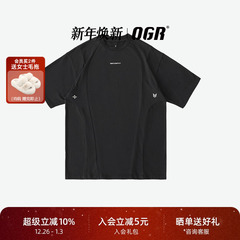 【OGR×1807联名】男女同款T恤夏季黑色