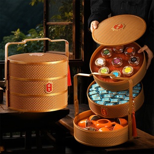 普洱茶大红袍十大名茶高档提篮茶礼盒礼物送礼长辈见家长茶礼盒