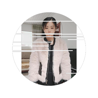 网红拼接拉链显瘦娇小仿水貂外套